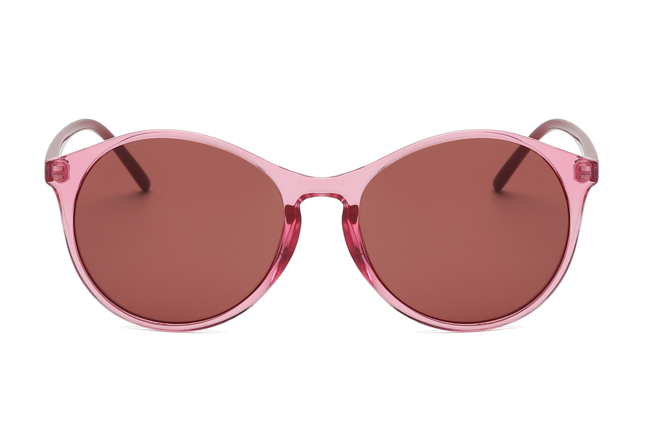 Alicia Women Round Fashion Sunglasses with a stylish round frame and UV protection.