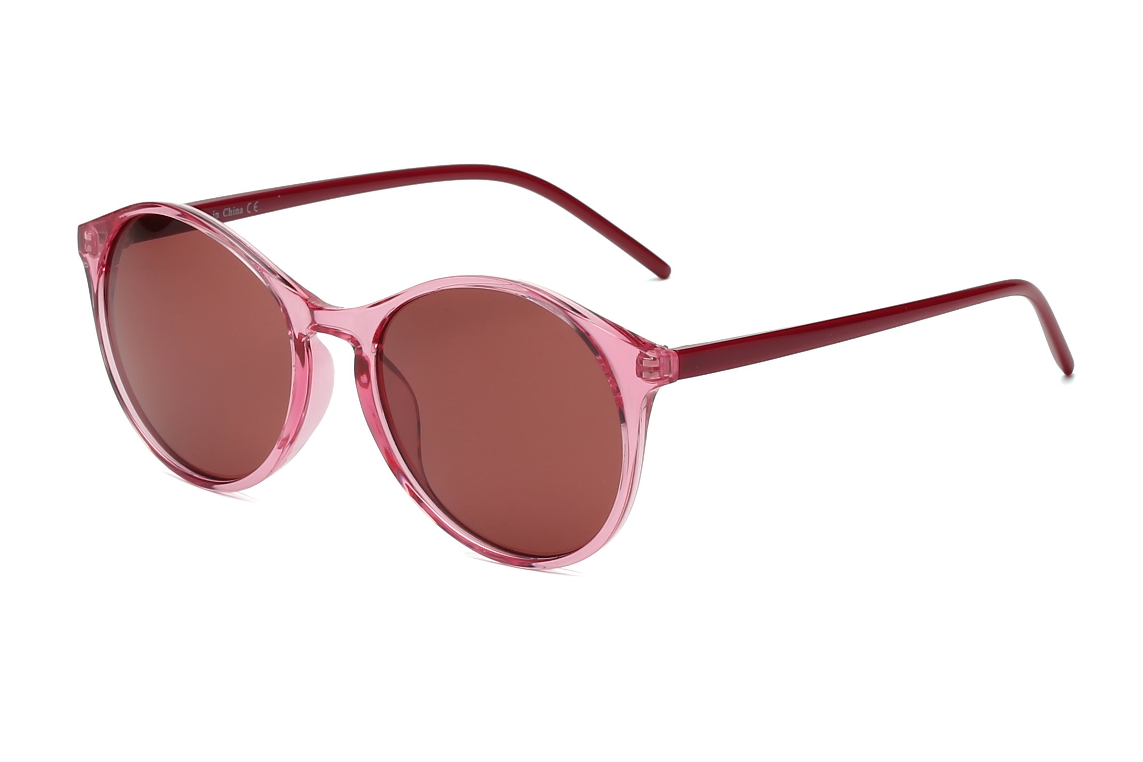 Alicia Women Round Fashion Sunglasses with a stylish round frame and UV protection.