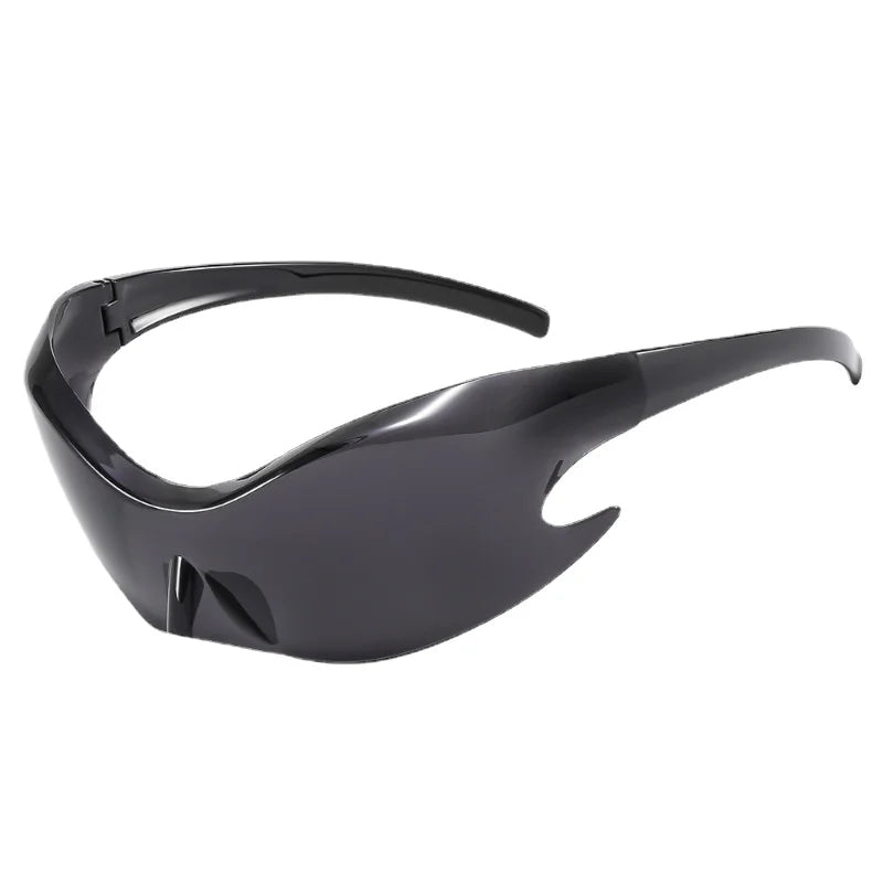 A pair of stylish Alien Era Sunglasses for men with an oval design, featuring UV400 lenses and a durable polycarbonate frame.