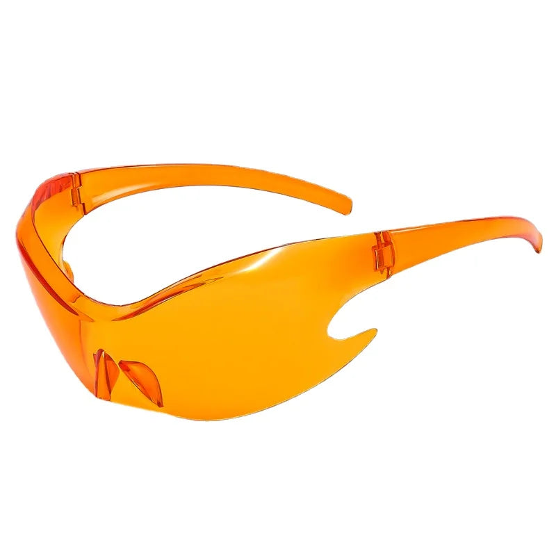 A pair of stylish Alien Era Sunglasses for men with an oval design, featuring UV400 lenses and a durable polycarbonate frame.