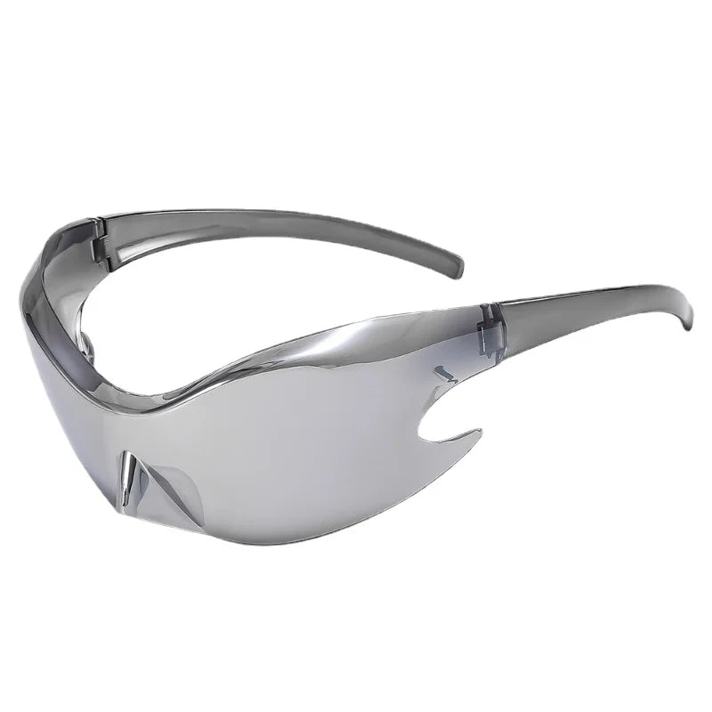 A pair of stylish Alien Era Sunglasses for men with an oval design, featuring UV400 lenses and a durable polycarbonate frame.