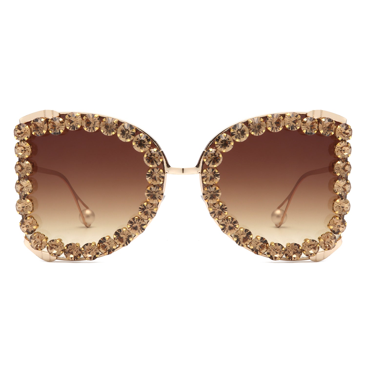 Apex Luxury Oversized Rhinestone Butterfly Women's Sunglasses featuring a glamorous butterfly design with sparkling rhinestones and lightweight plastic frames.