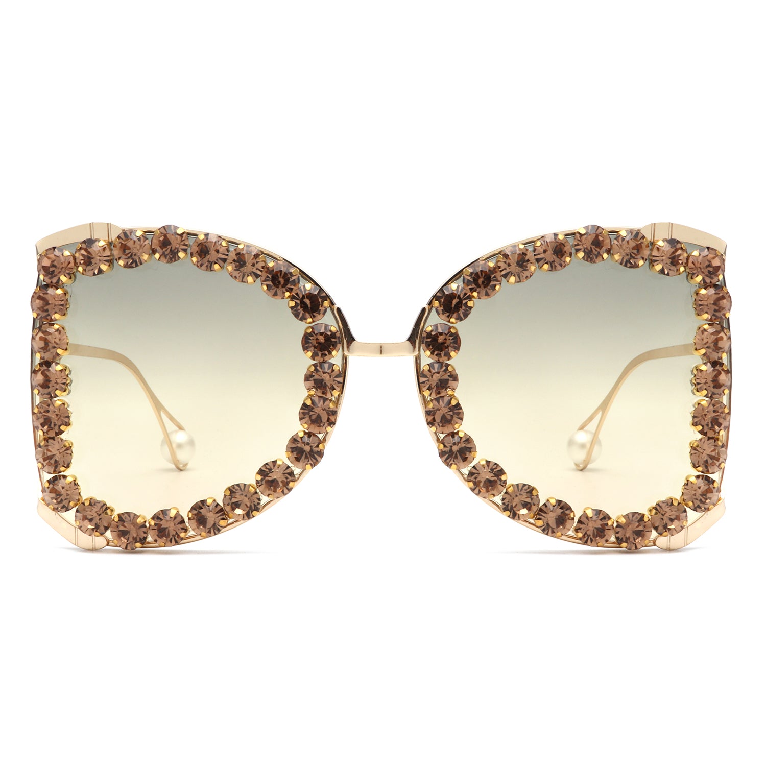 Apex Luxury Oversized Rhinestone Butterfly Women's Sunglasses featuring a glamorous butterfly design with sparkling rhinestones and lightweight plastic frames.