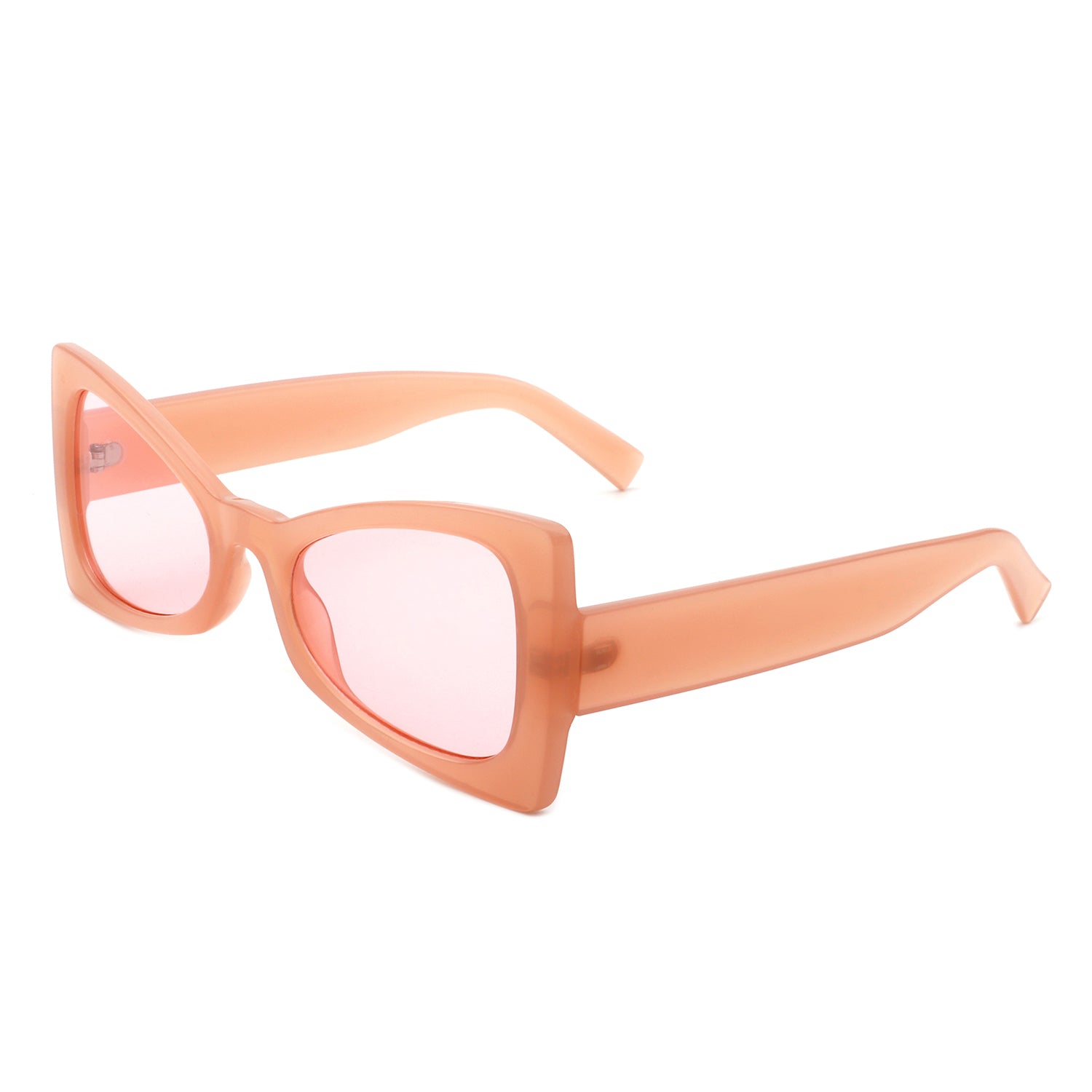 Bellavia Triangle Retro Cat Eye Sunglasses with tinted lenses and stylish design.