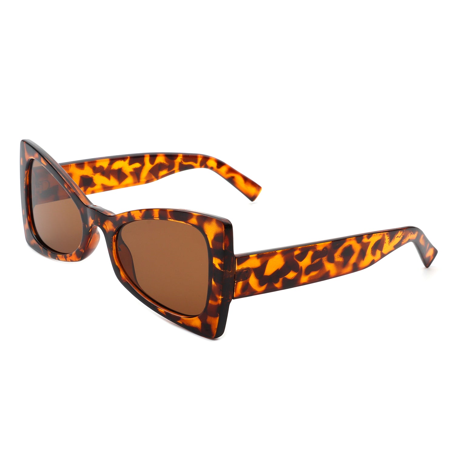 Bellavia Triangle Retro Cat Eye Sunglasses with tinted lenses and stylish design.