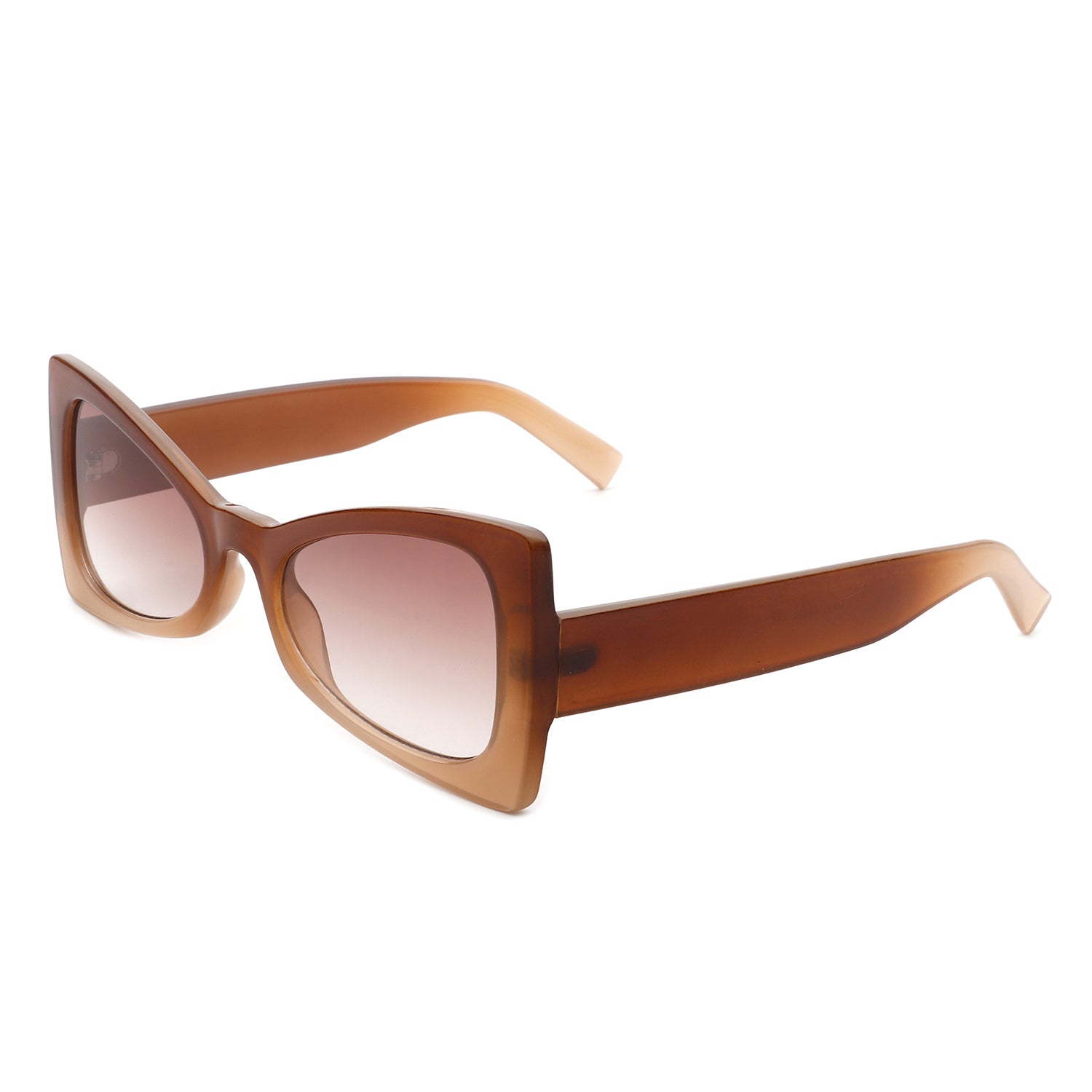 Bellavia Triangle Retro Cat Eye Sunglasses with tinted lenses and stylish design.