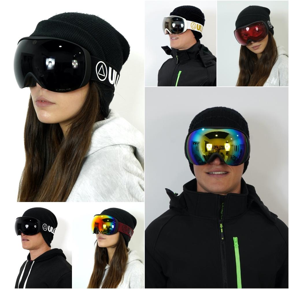 Blizzard Black/Black ski goggles featuring advanced X-POLAR optics and a lightweight frame, ideal for skiing and snowboarding.