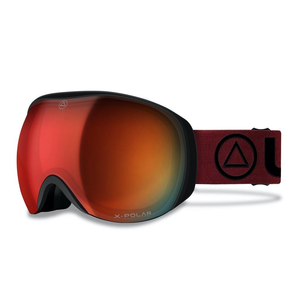 Blizzard Black/Red ski goggles featuring advanced X-POLAR optics and a stylish design, perfect for skiing and snowboarding.