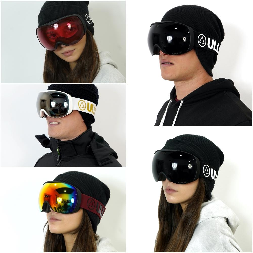 Blizzard Black/Red ski goggles featuring advanced X-POLAR optics and a stylish design, perfect for skiing and snowboarding.