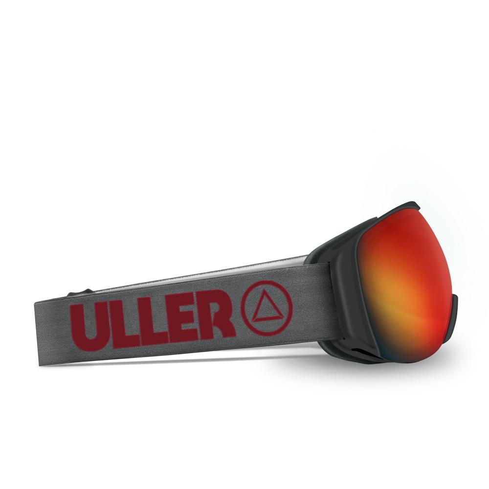 Blizzard Grey/Red ski goggles featuring X-POLAR lens technology and a lightweight frame, ideal for skiing and snowboarding.