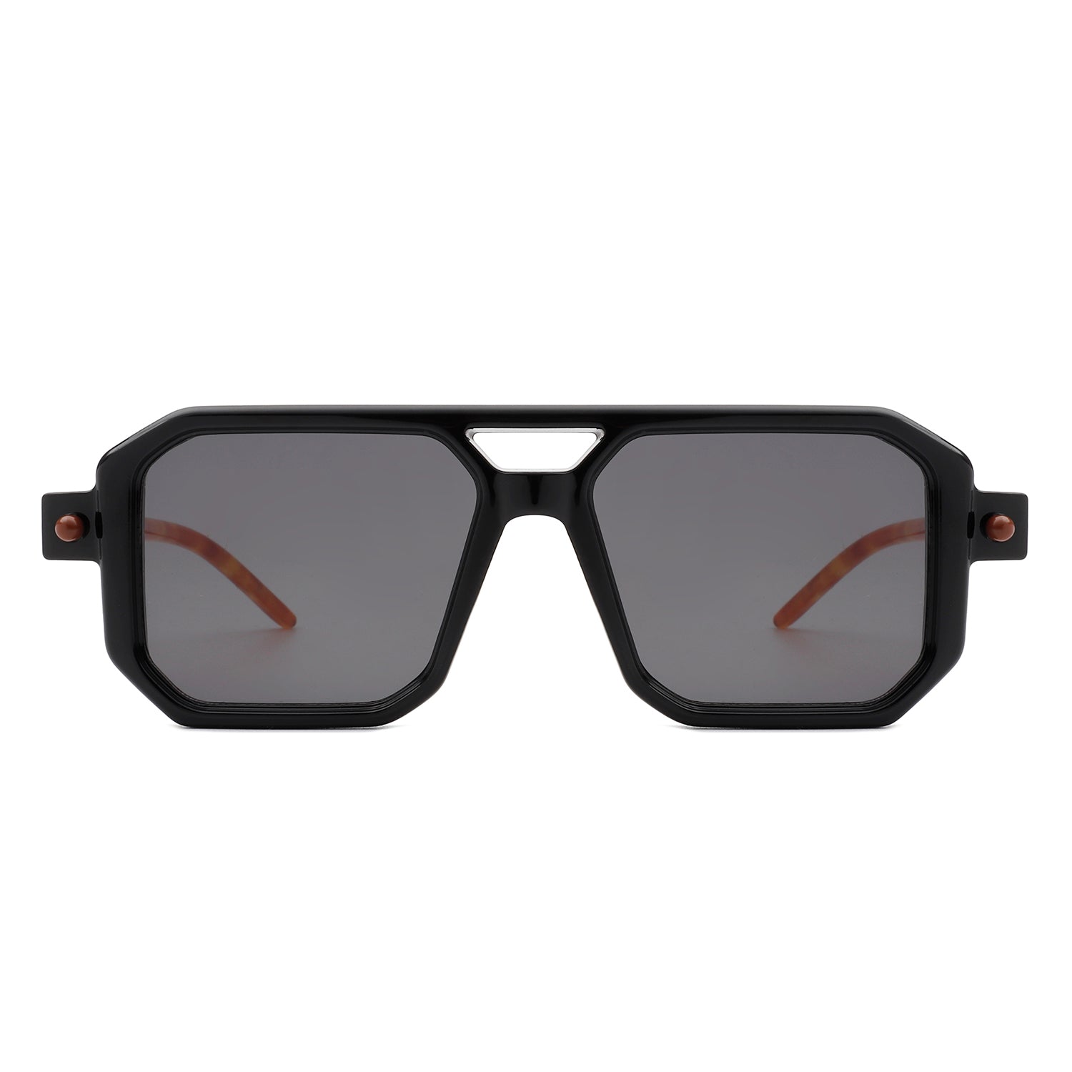 Bluebird Retro Square Flat Top Brow-Bar Fashion Sunglasses with a stylish design and UV protection.