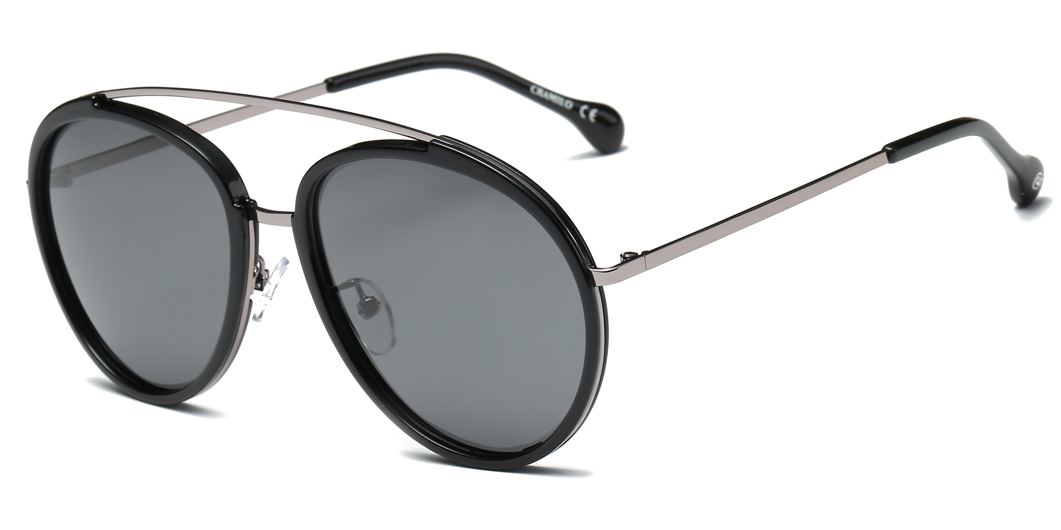 Calvin Unisex Polarized Round Fashion Sunglasses with a stylish round frame and polarized lenses, perfect for sunny days.