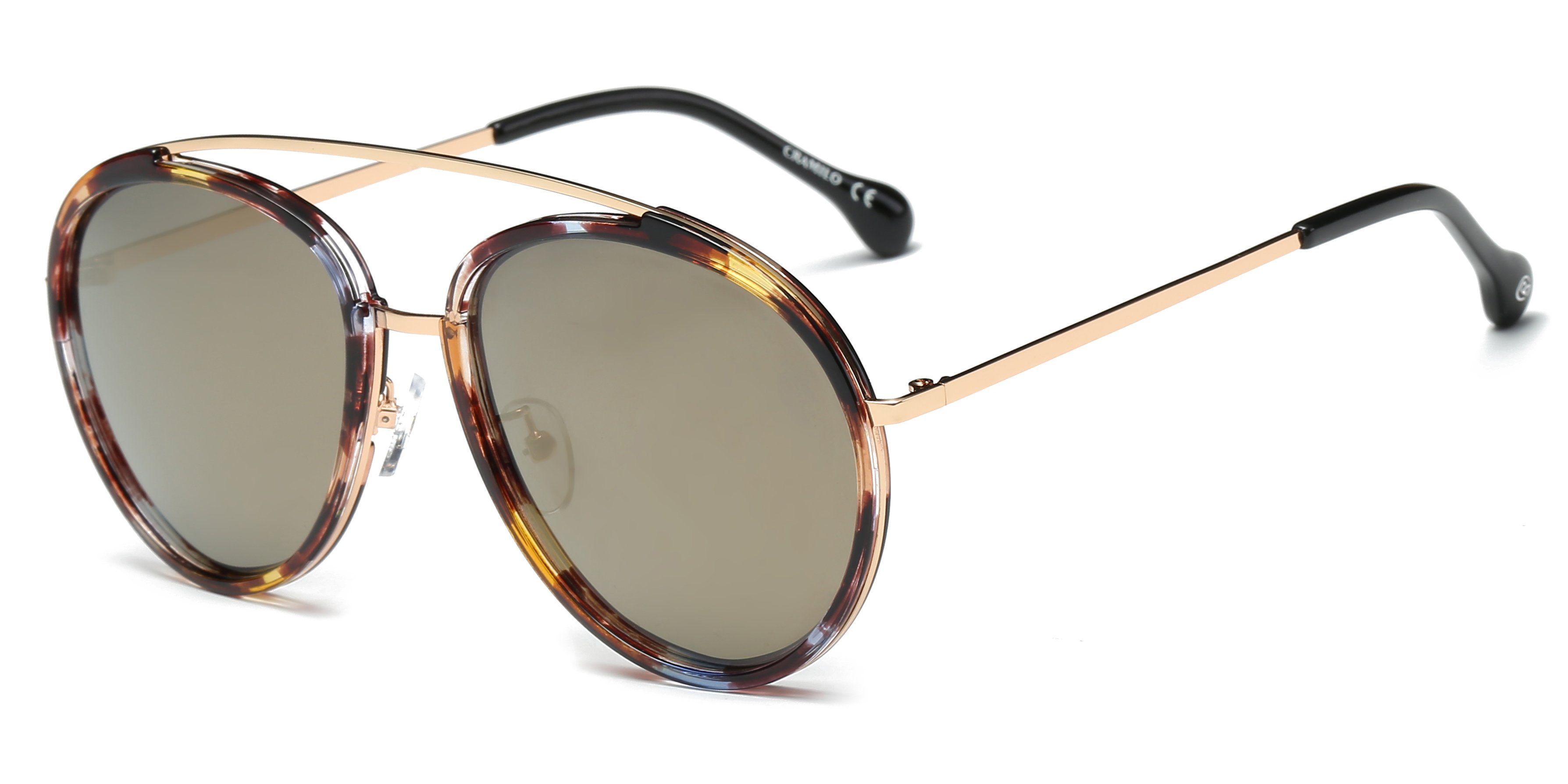 Calvin Unisex Polarized Round Fashion Sunglasses with a stylish round frame and polarized lenses, perfect for sunny days.