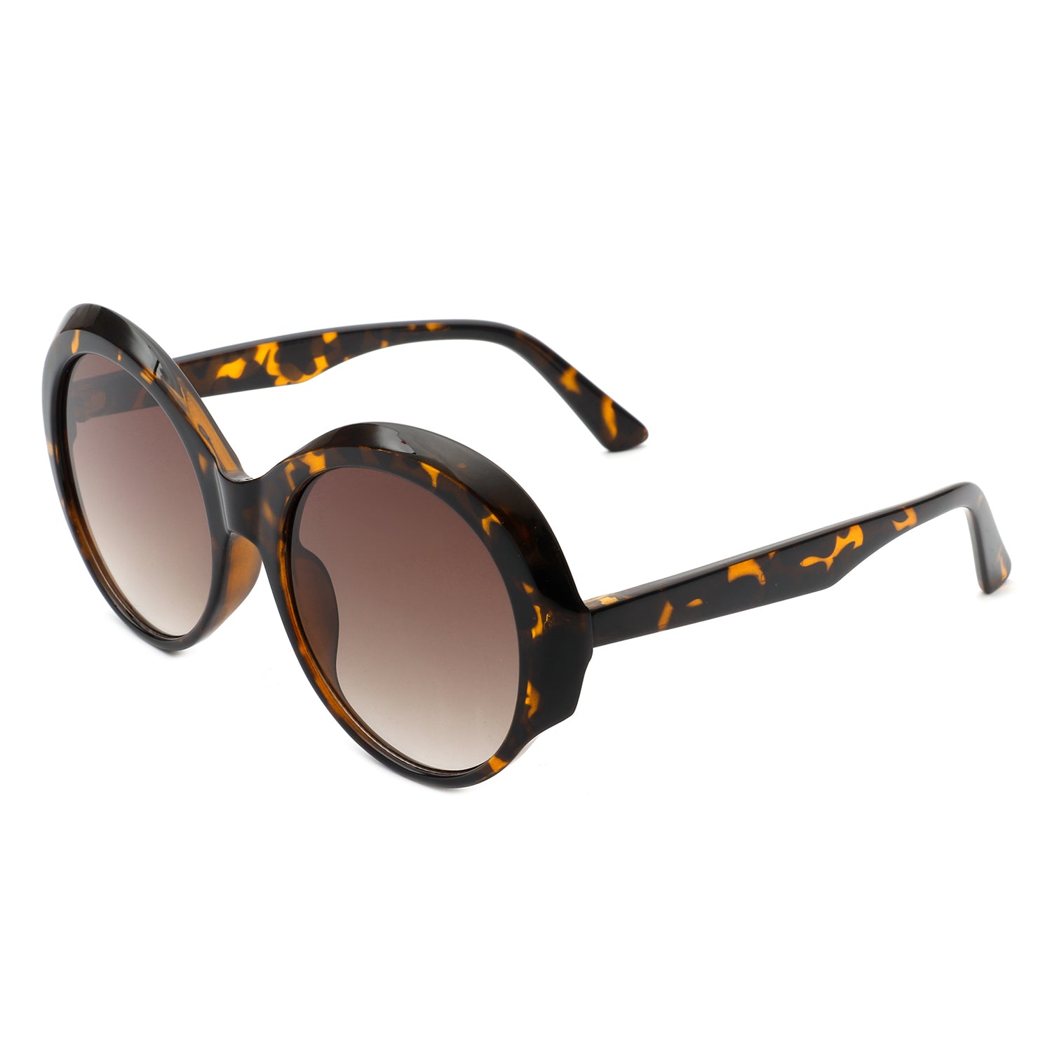 Cielarna Women Round Oversize Circle Chunky Fashion Sunglasses with a stylish chunky frame and large round lenses, perfect for sun protection.