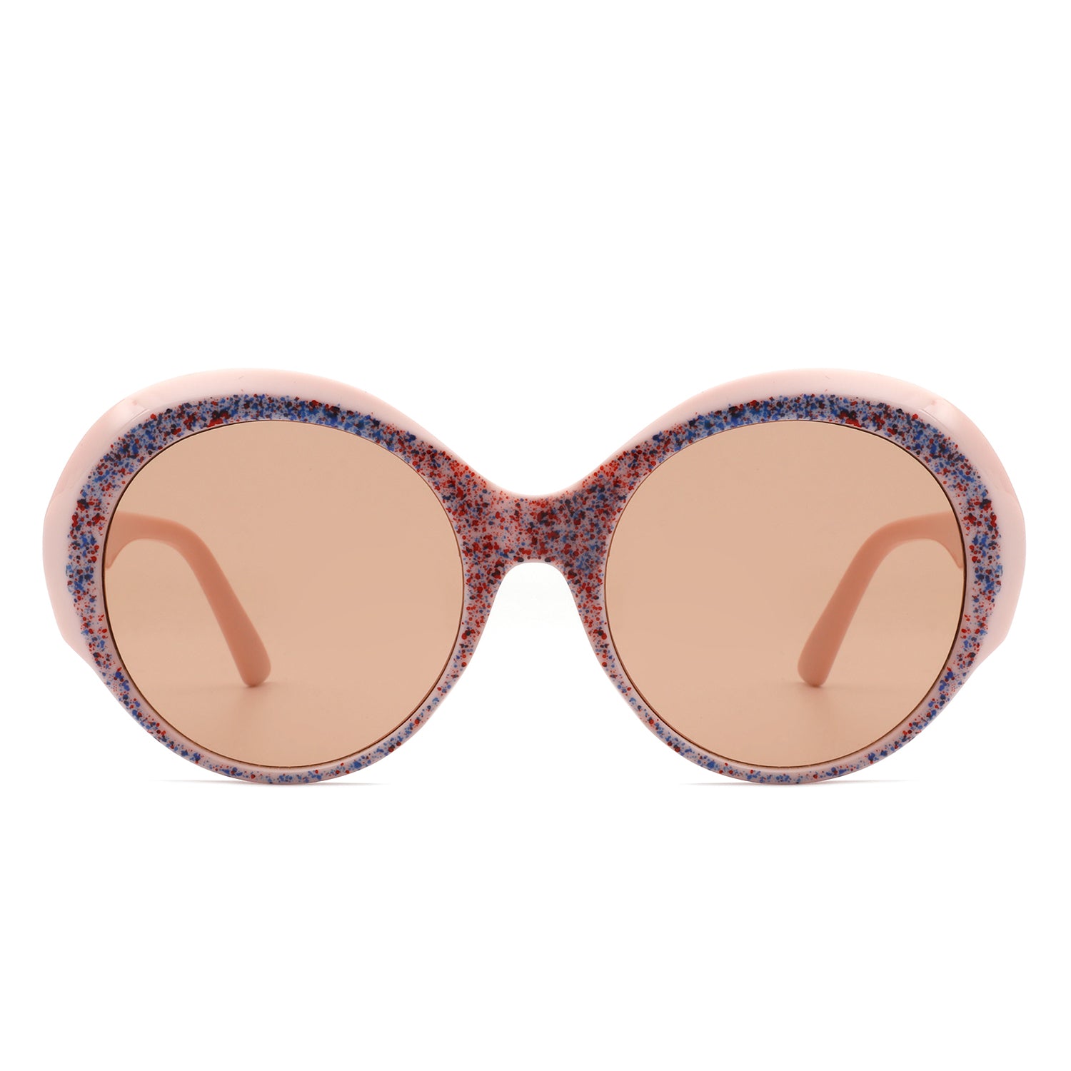 Cielarna Women Round Oversize Circle Chunky Fashion Sunglasses with a stylish chunky frame and large round lenses, perfect for sun protection.