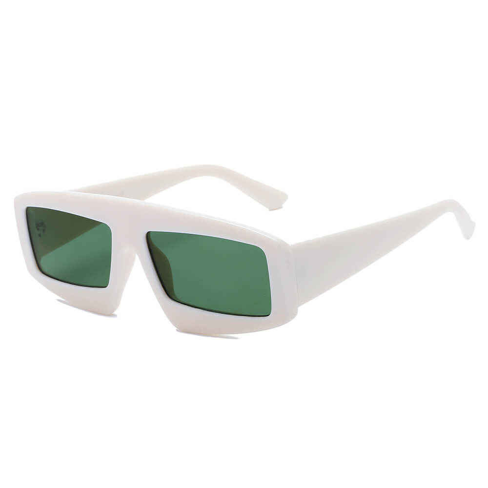 COHOES Women Bold Retro Vintage Rectangular Sunglasses in stylish design, perfect for bold women.