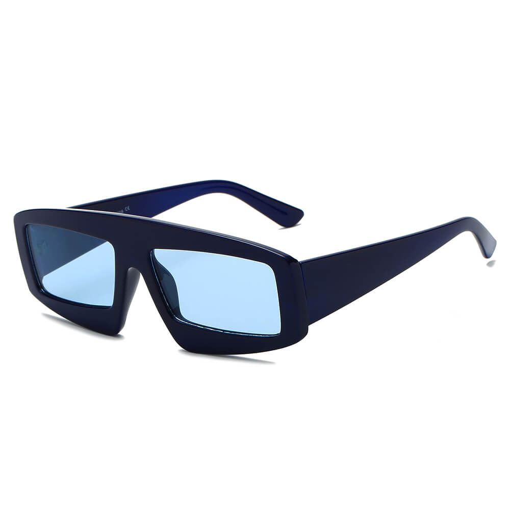 COHOES Women Bold Retro Vintage Rectangular Sunglasses in stylish design, perfect for bold women.