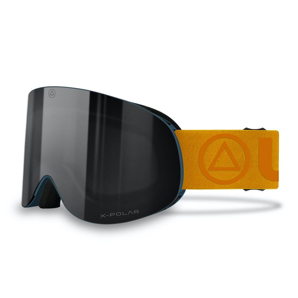 Cornice Blue/Black ski goggles featuring advanced X-POLAR lens technology and a stylish unisex design.