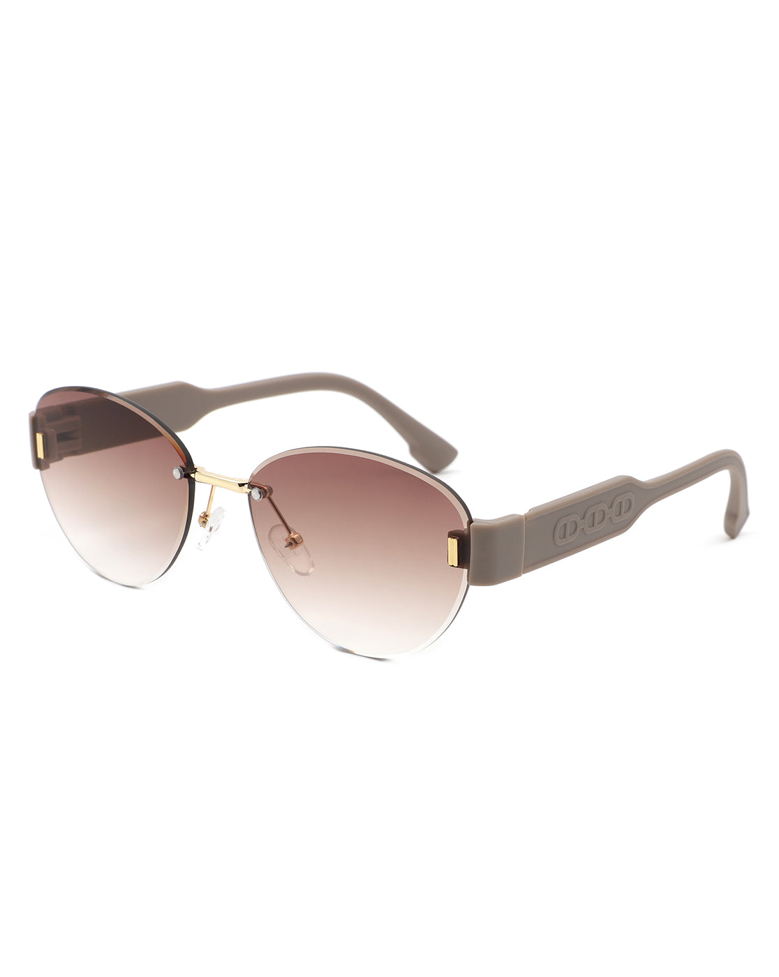 Dastriana Round Chic Tinted Oval Frame Women's Sunglasses featuring a stylish round oval design with tinted lenses.