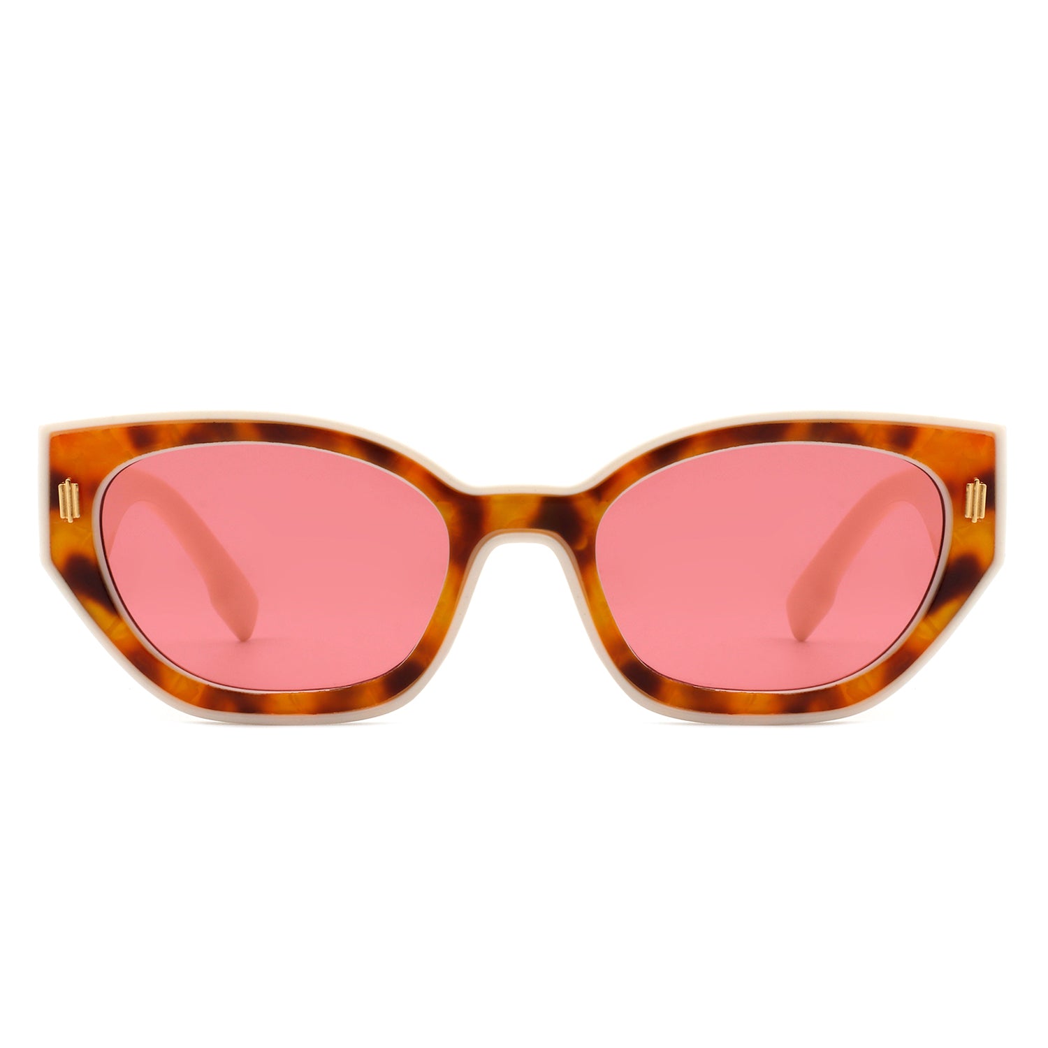 Dawnmist Geometric Retro Round Cat Eye Sunglasses with a unique design and UV protection.