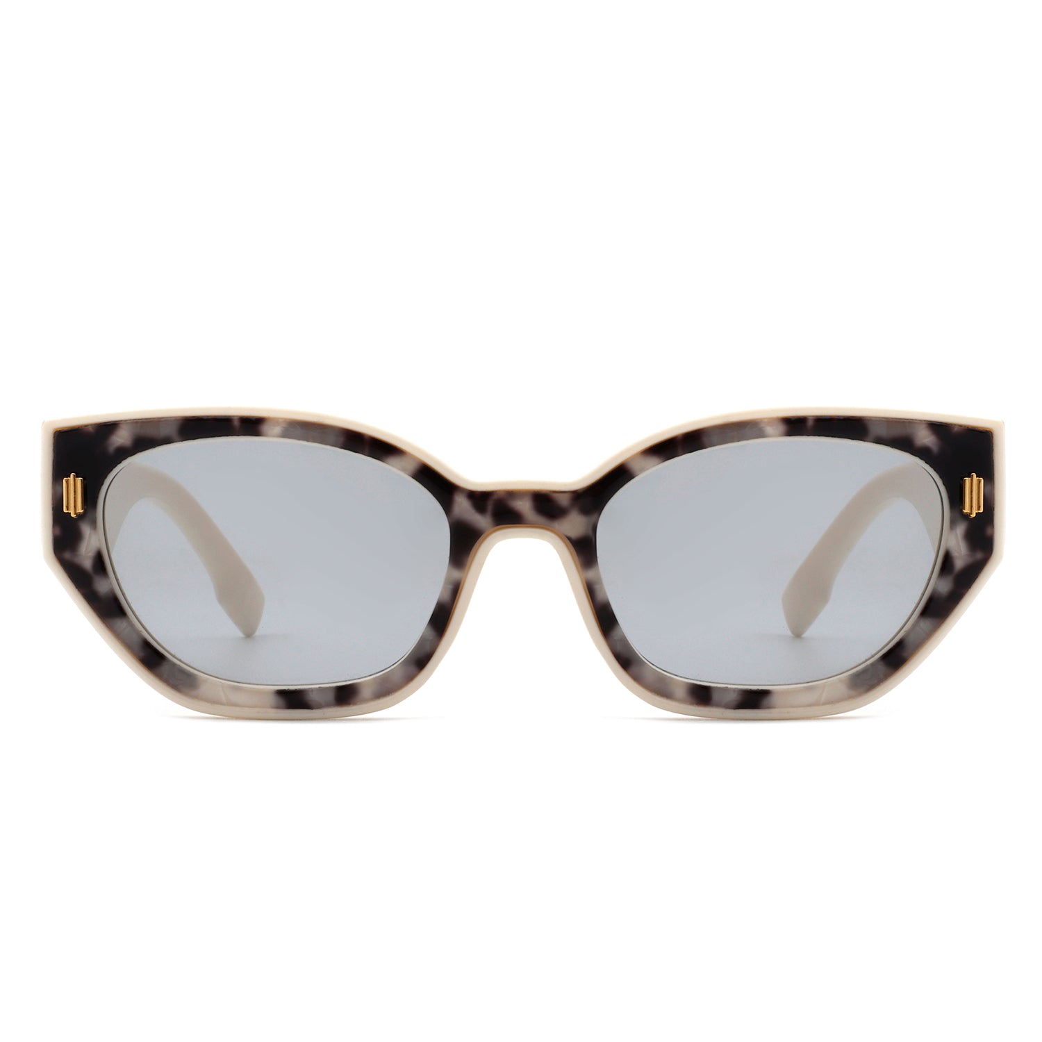 Dawnmist Geometric Retro Round Cat Eye Sunglasses with a unique design and UV protection.