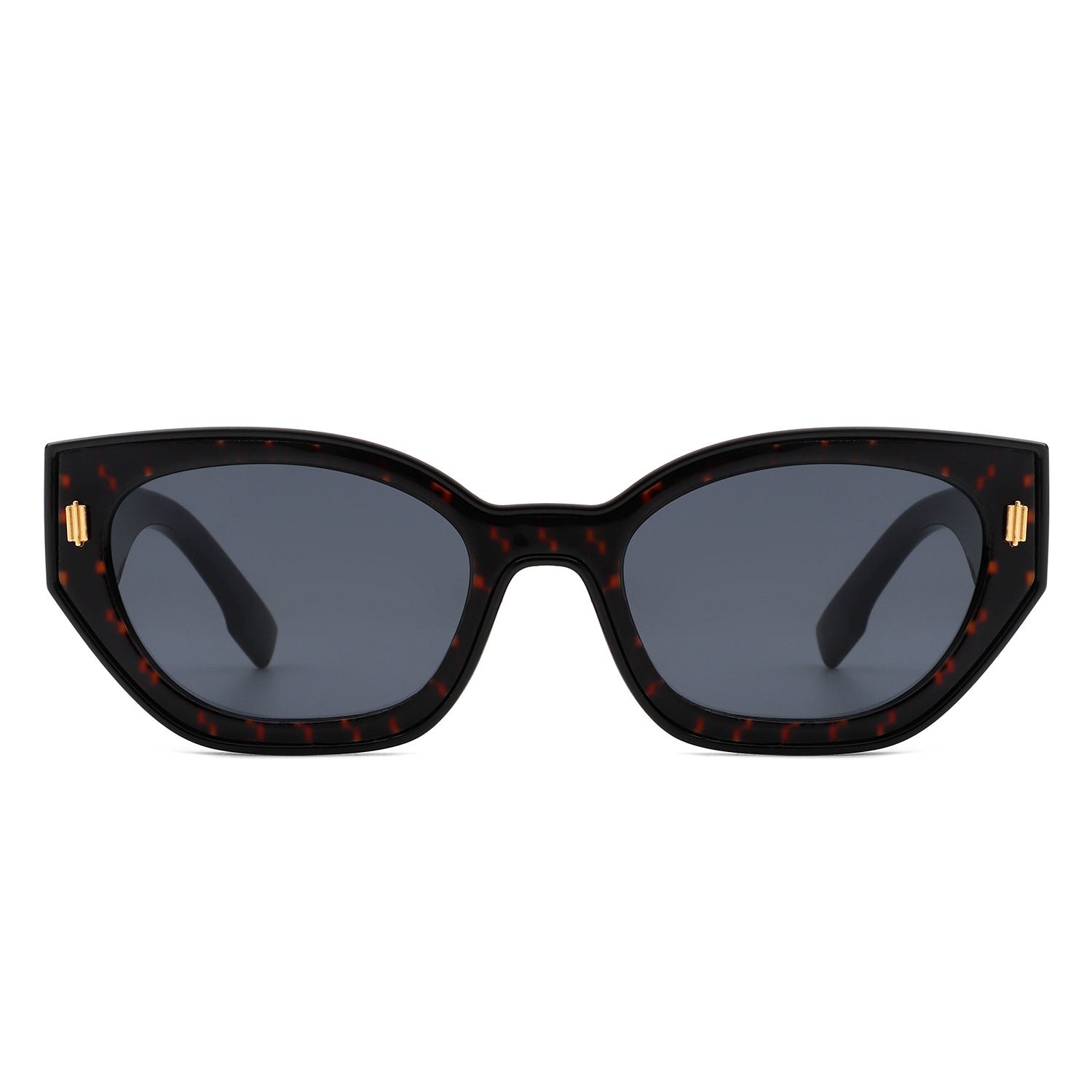 Dawnmist Geometric Retro Round Cat Eye Sunglasses with a unique design and UV protection.