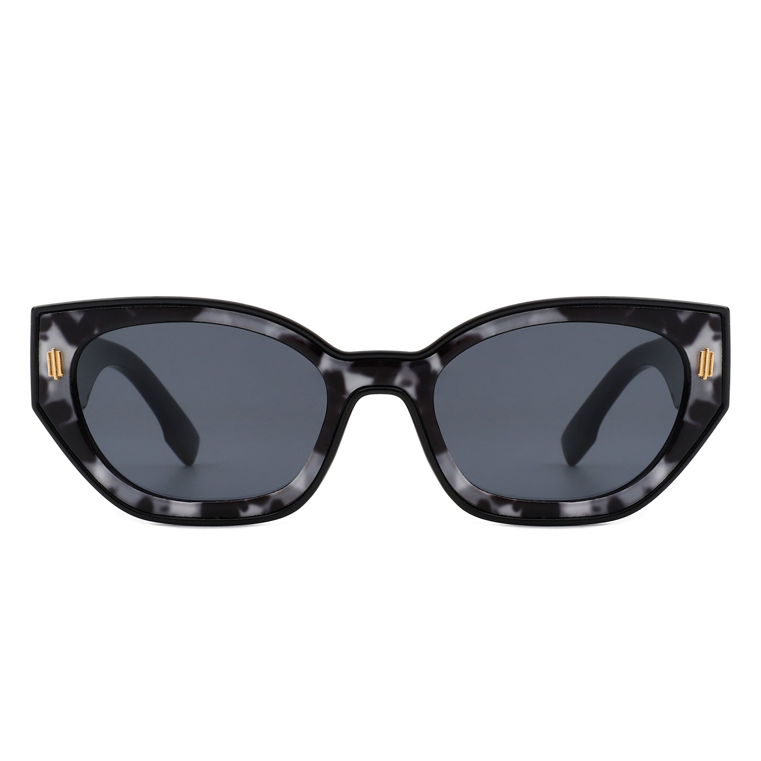 Dawnmist Geometric Retro Round Cat Eye Sunglasses with a unique design and UV protection.