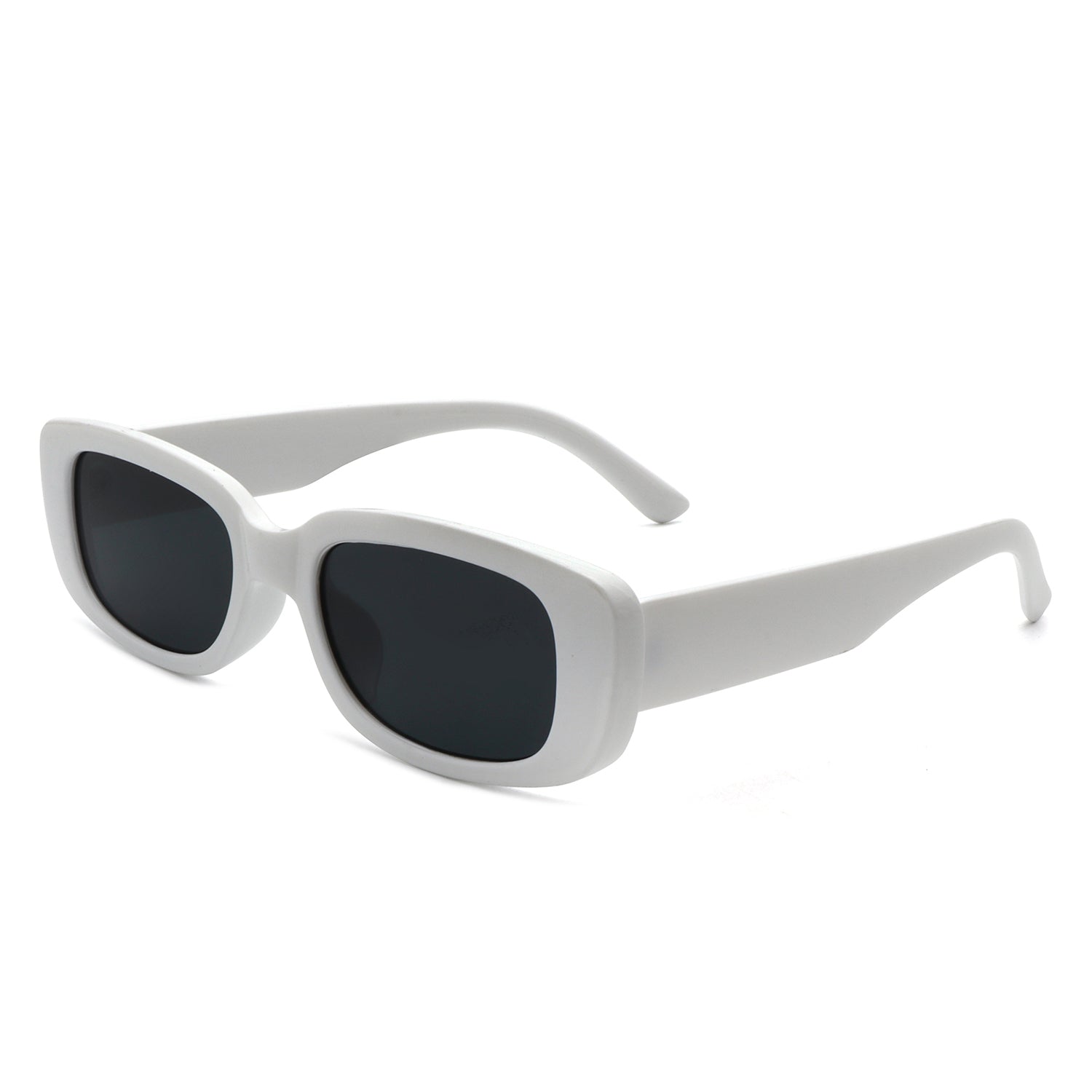 Diamondy Retro Rectangle Narrow Fashion Square Sunglasses with a stylish design, featuring a plastic frame and PC lenses, perfect for UV protection.