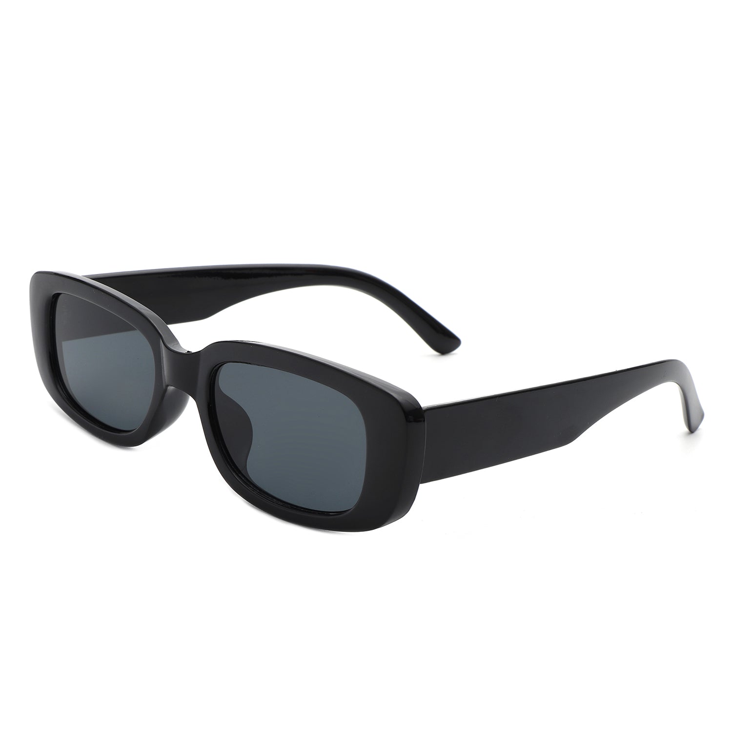 Diamondy Retro Rectangle Narrow Fashion Square Sunglasses with a stylish design, featuring a plastic frame and PC lenses, perfect for UV protection.