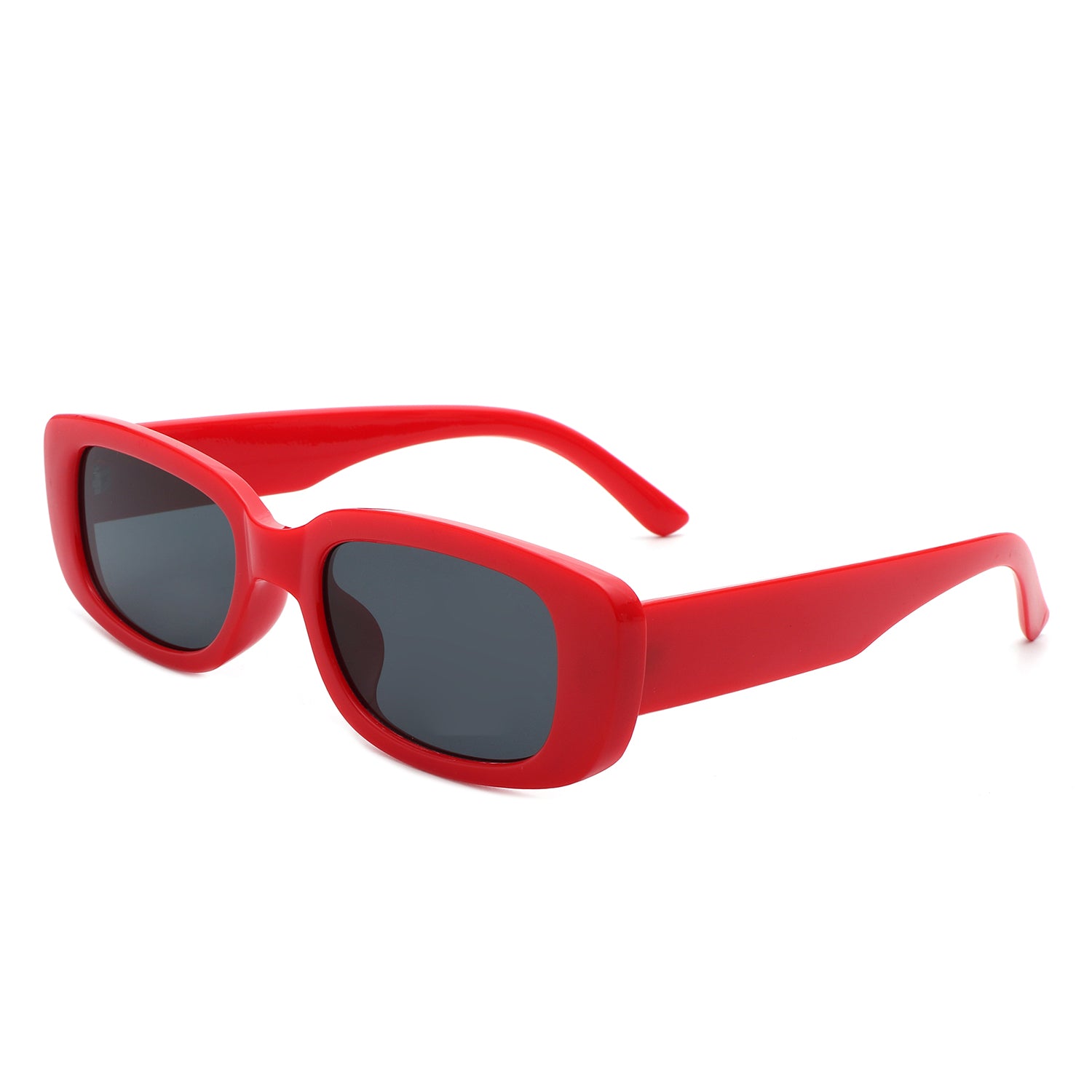 Diamondy Retro Rectangle Narrow Fashion Square Sunglasses with a stylish design, featuring a plastic frame and PC lenses, perfect for UV protection.