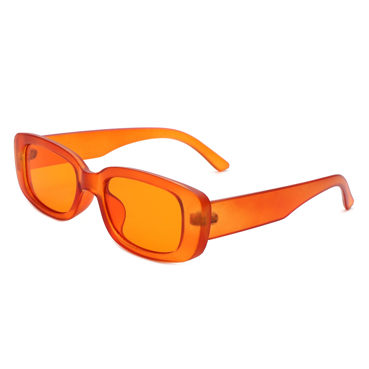 Diamondy Retro Rectangle Narrow Fashion Square Sunglasses with a stylish design, featuring a plastic frame and PC lenses, perfect for UV protection.