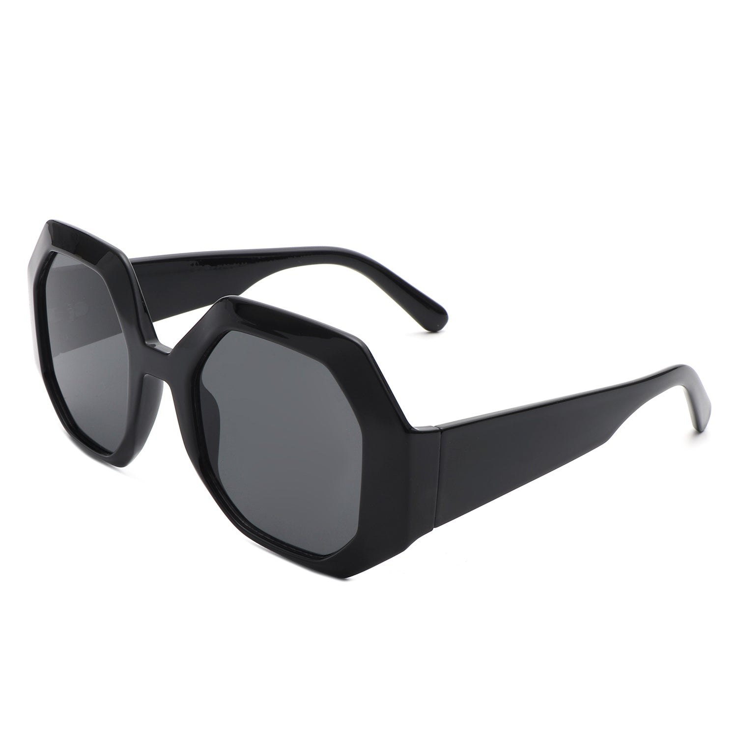 Diamorex Retro Polygon Round Fashion Women Sunglasses with a stylish design, featuring a plastic frame and PC lenses, perfect for sun protection.