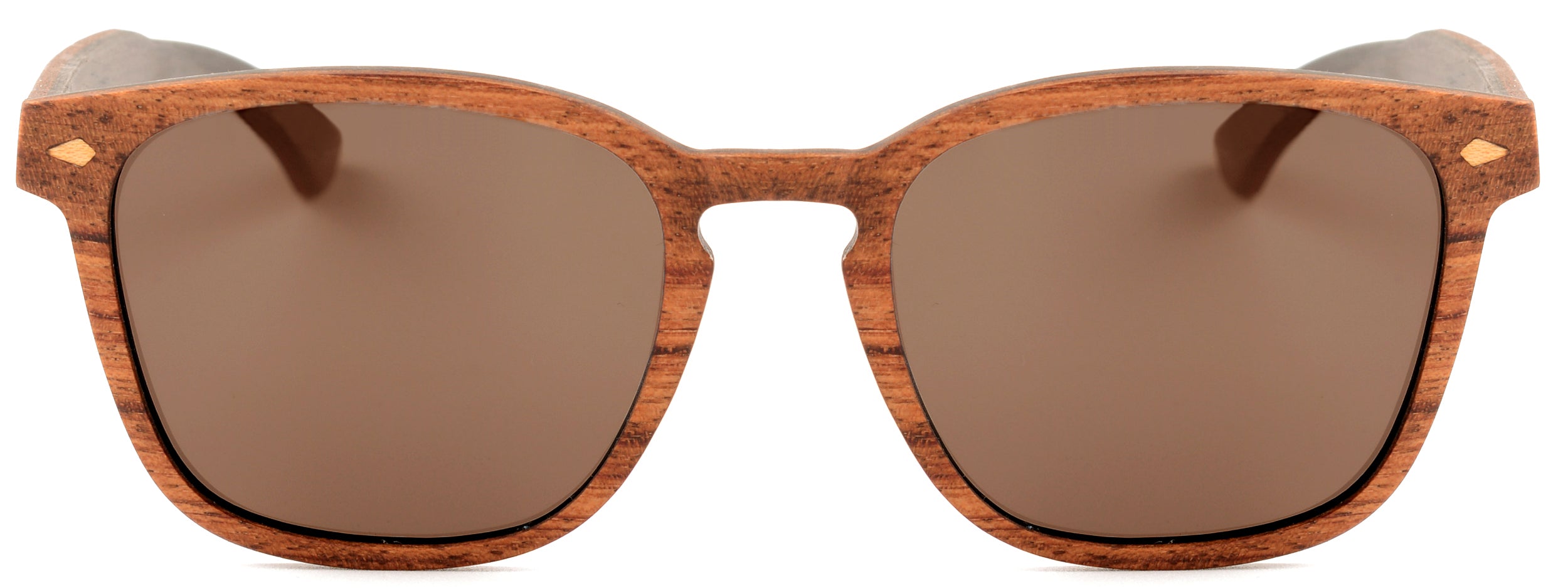 Ed Wood Wood Sunglasses featuring a retro design with a multi-layer wood frame in ebony/Kosso and rosewood/ebony finishes.