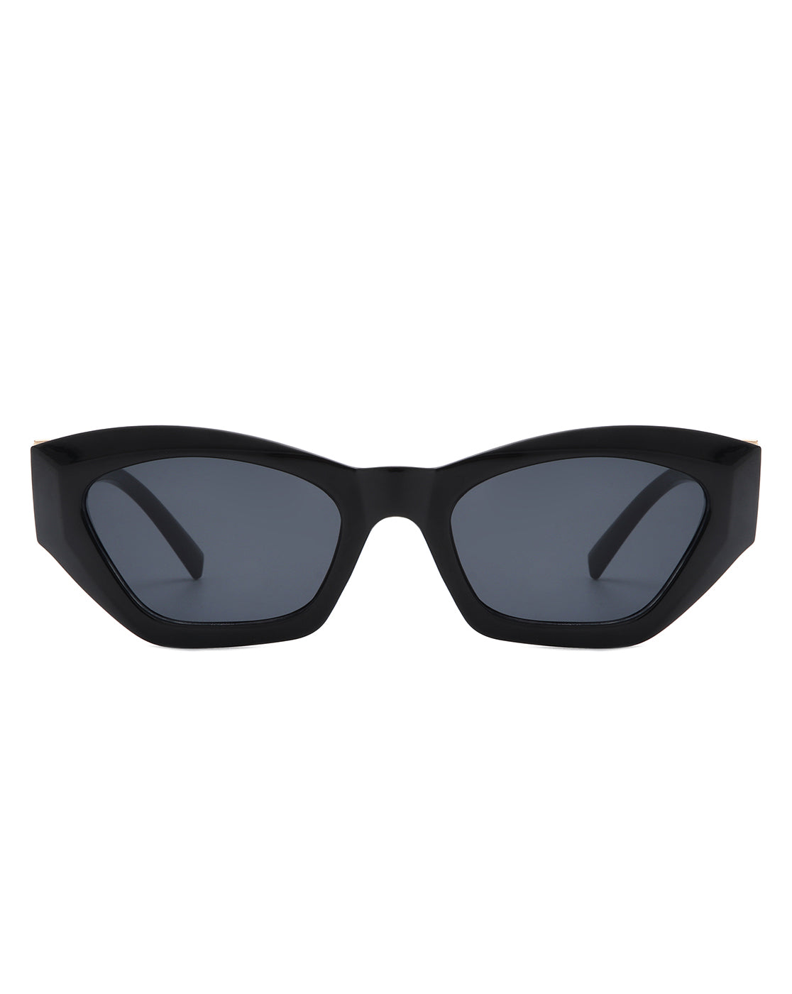 Elandra Retro Square Cat Eye Women's Fashion Sunglasses with stylish upswept edges and protective polycarbonate lenses.