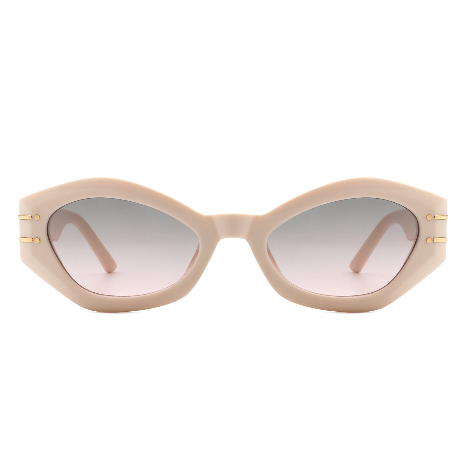 Elysiant Geometric Oval Slim Fashion Round Cat Eye Sunglasses with stylish design and UV protection.