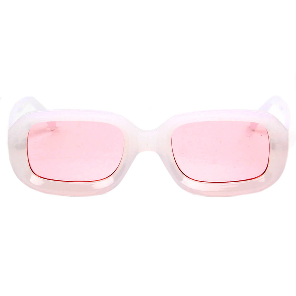 ERII Women Retro Vintage Square Sunglasses with a stylish square frame and polycarbonate lenses, offering UV protection.