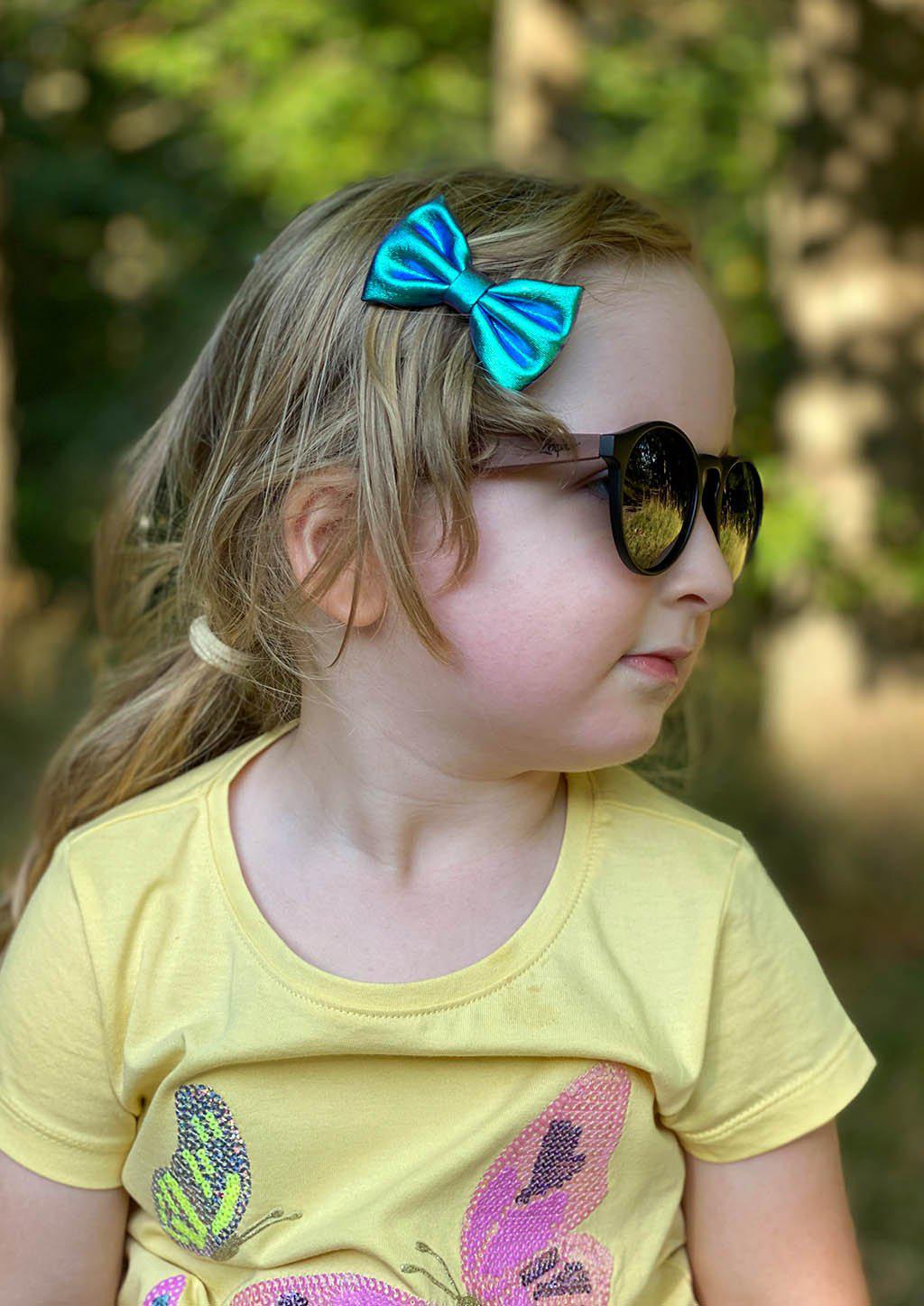 Handmade Eyewood Cubs - Simba wooden sunglasses for kids, featuring a unique rosewood design and polarized lenses.