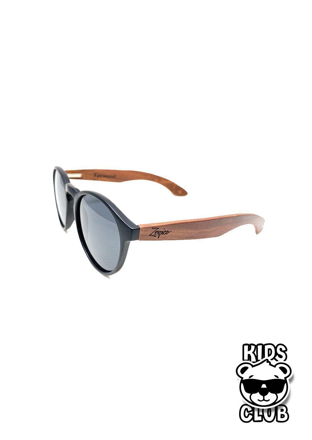 Handmade Eyewood Cubs - Simba wooden sunglasses for kids, featuring a unique rosewood design and polarized lenses.