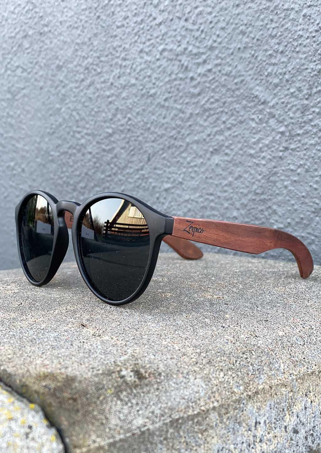 Handmade Eyewood Cubs - Simba wooden sunglasses for kids, featuring a unique rosewood design and polarized lenses.