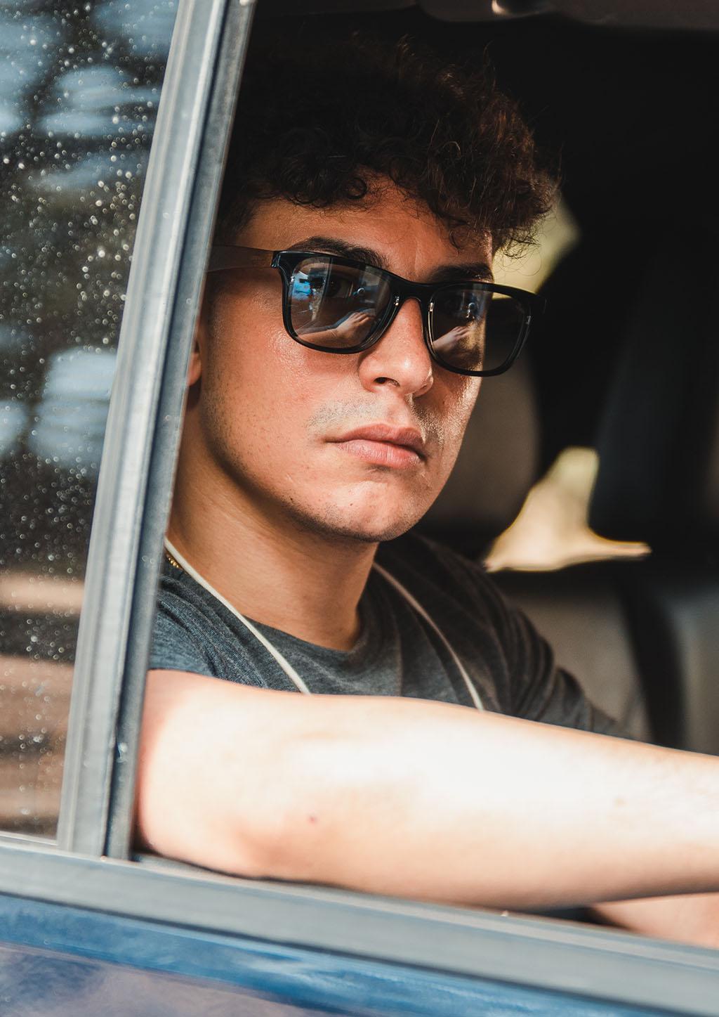 Eyewood Reinvented Wayfarer sunglasses featuring a unique blend of walnut wood and high-quality acetate, showcasing their stylish design.