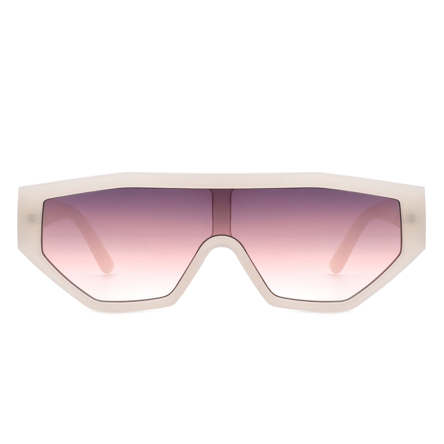 Firelily Geometric Square Futuristic Fashion Sunglasses with a sleek plastic frame and PC lenses, showcasing a modern design.