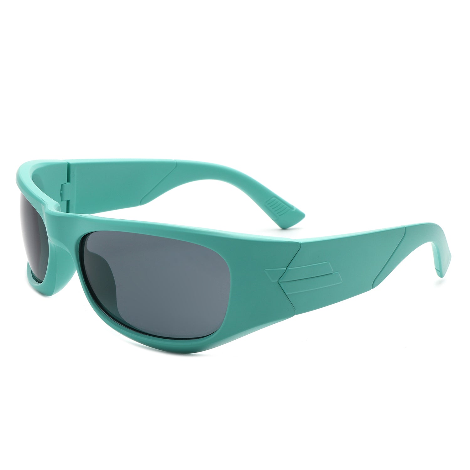 Gleamery Geometric Square Tinted Wrap Around Sunglasses with a stylish design and UV protection.