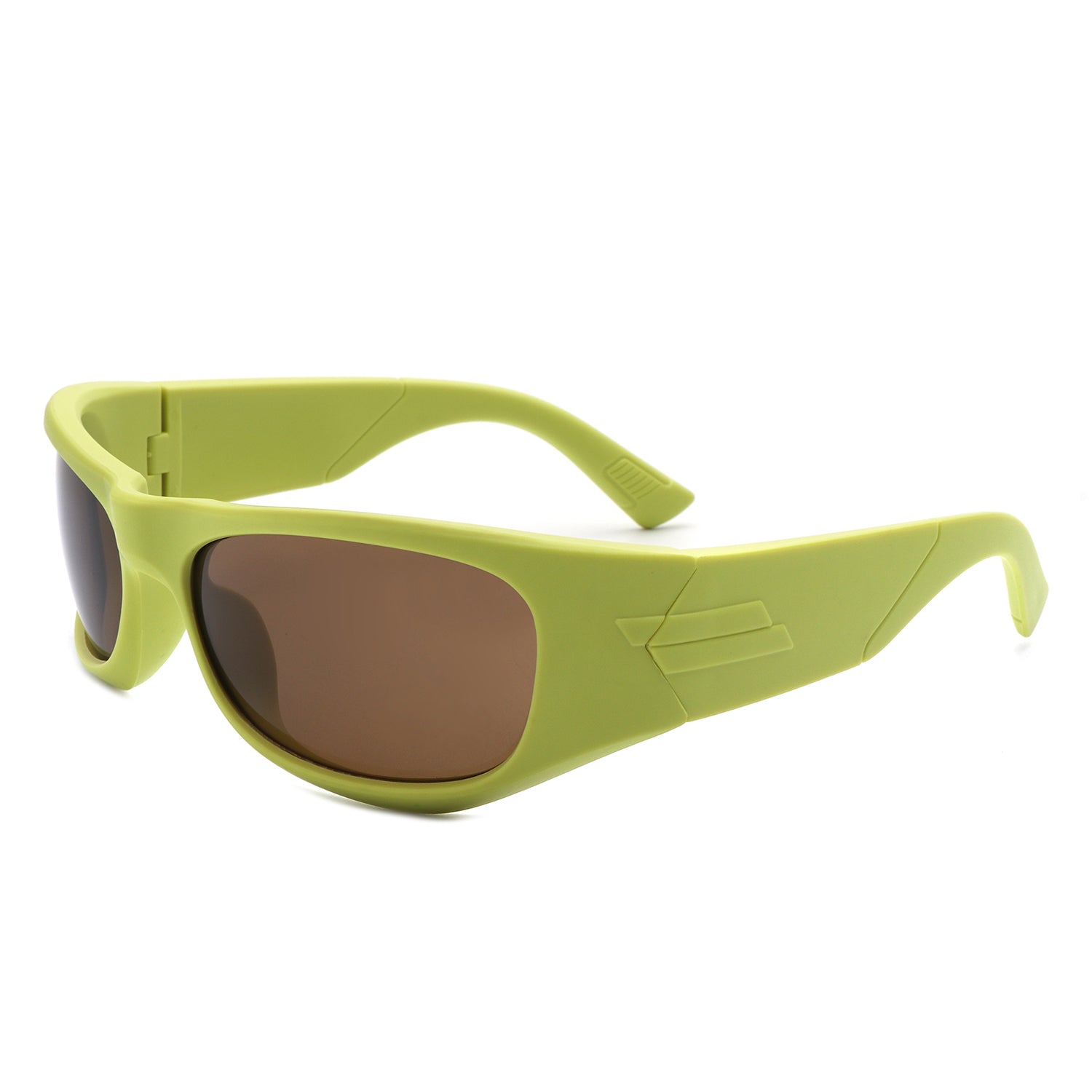 Gleamery Geometric Square Tinted Wrap Around Sunglasses with a stylish design and UV protection.