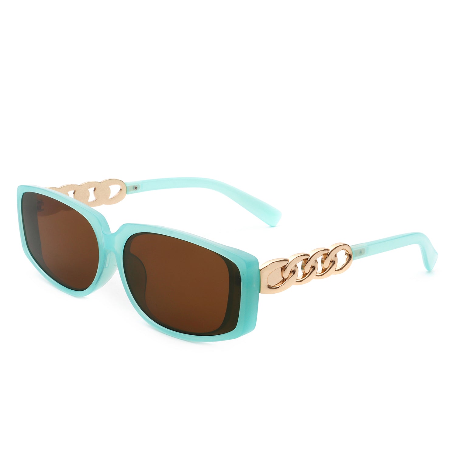 Helixian Women Square Chic Fashion Rectangle Sunglasses with stylish square design and UV protection.