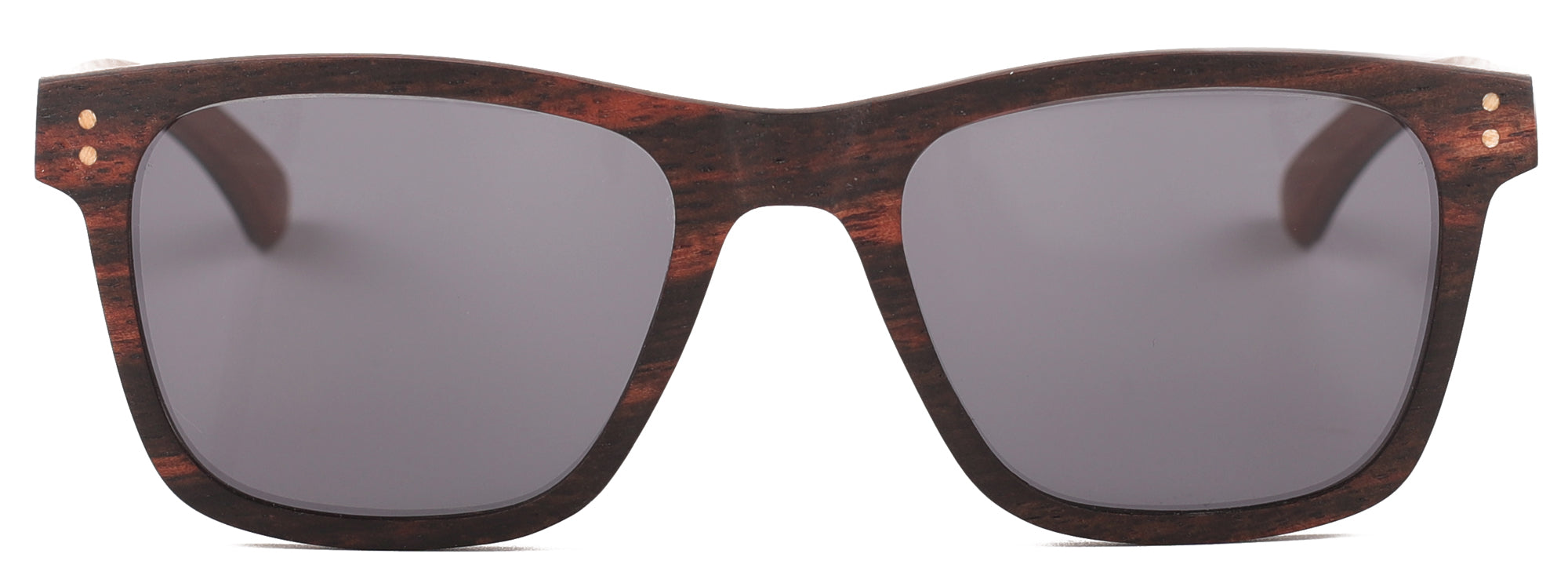 Invincible Wood Sunglasses featuring a stylish multi-layer wood frame in walnut and ebony.