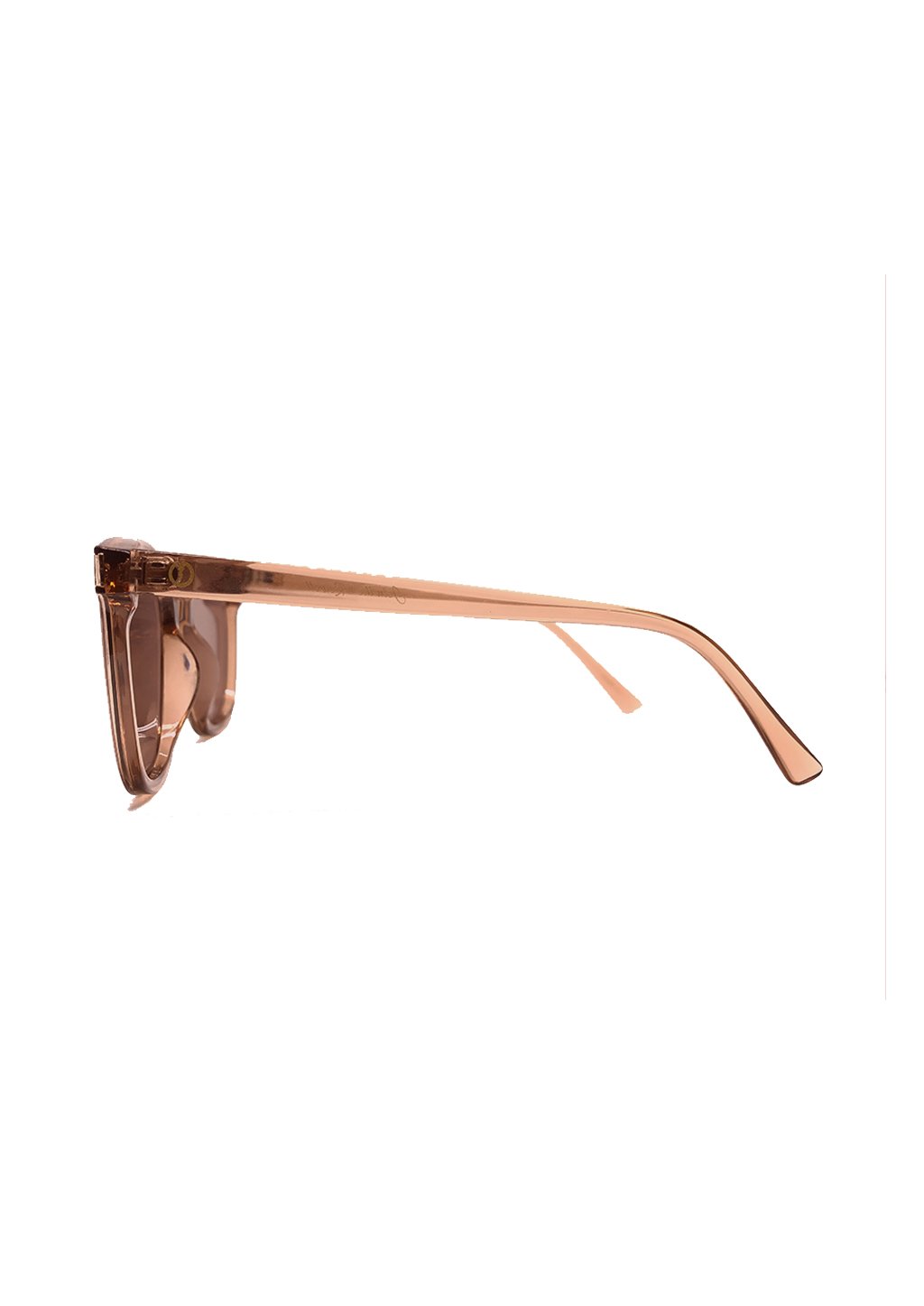 A pair of Jasmine sunglasses from the Babylon Series featuring a classic wayfarer shape and vibrant colors, set against a rustic wooden background.