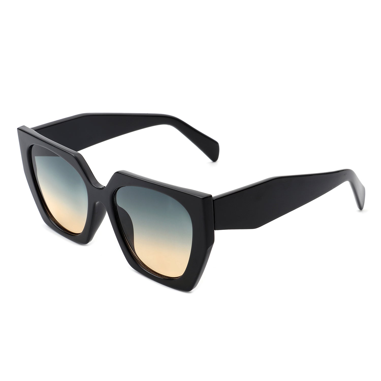 Kaeliana Oversize Square Tinted Cat Eye Sunglasses with stylish design and UV protection.