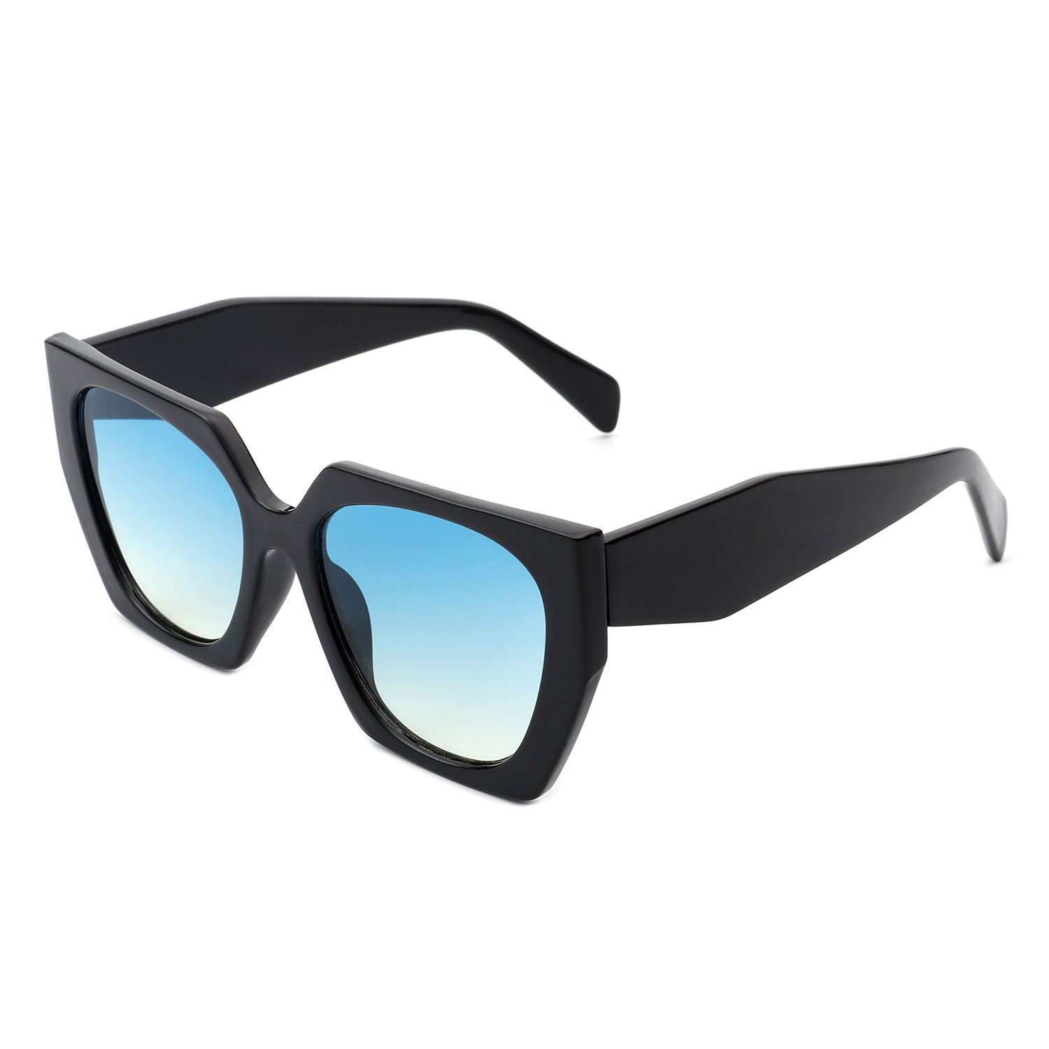 Kaeliana Oversize Square Tinted Cat Eye Sunglasses with stylish design and UV protection.