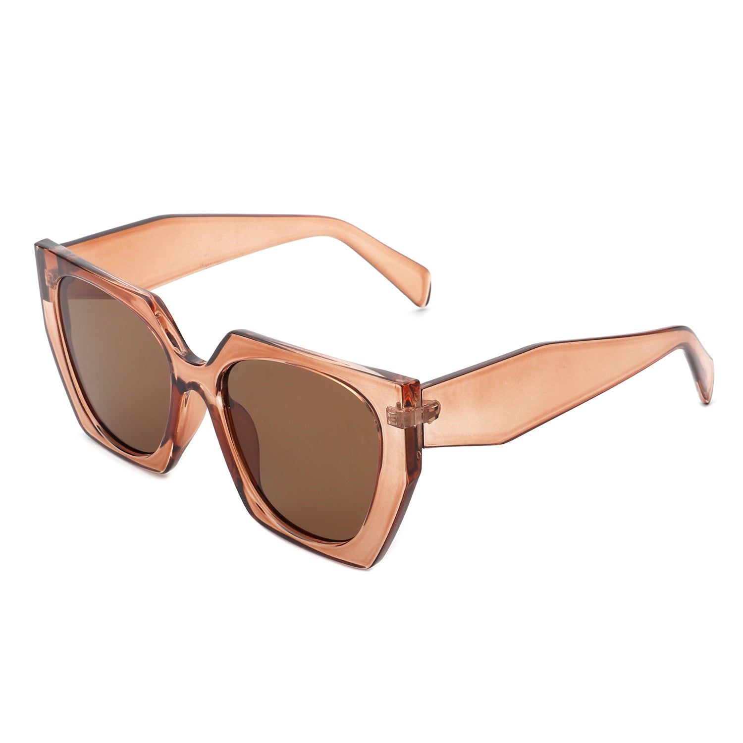 Kaeliana Oversize Square Tinted Cat Eye Sunglasses with stylish design and UV protection.