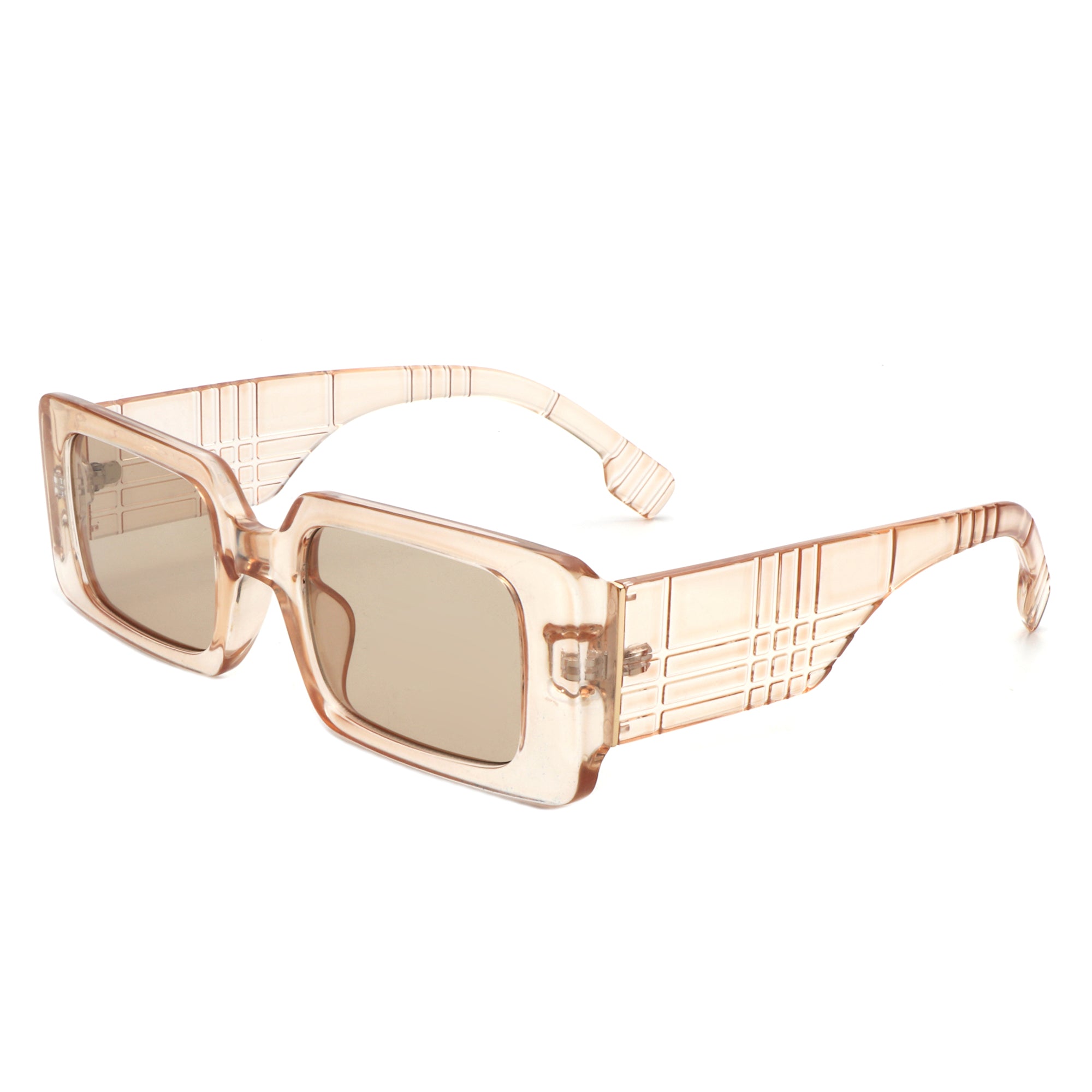 Kaelith Retro Square Thick Frame Women's Fashion Sunglasses with impact-resistant lenses and stylish design, perfect for sunny days.